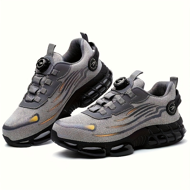 Job Site Work Shoes Men'S Puncture Proof Comfort Cushion Anti Slip Industrial