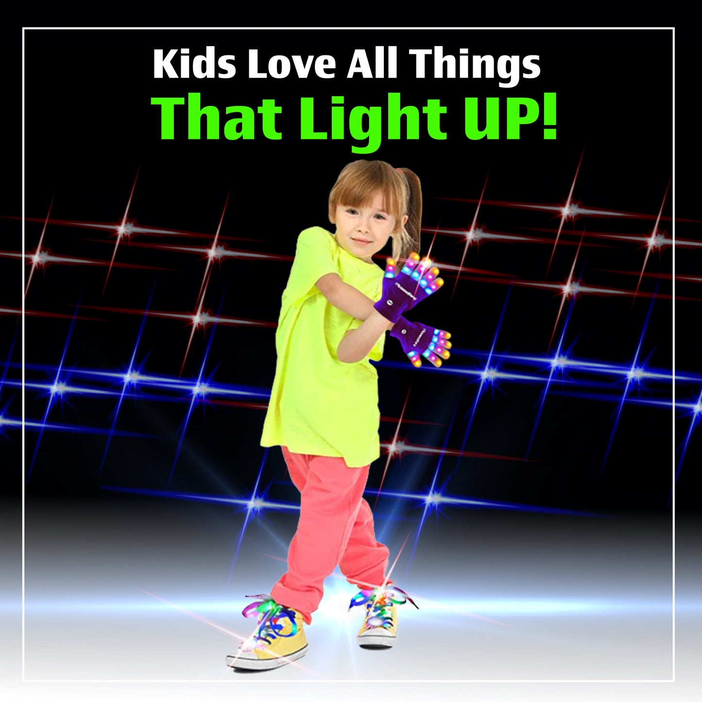 |4 Pairs| 7 Color Strobe LED Light Up Shoe Laces Glow in the Dark White Tie Shoelaces for Sneakers, Skates, 45 inch