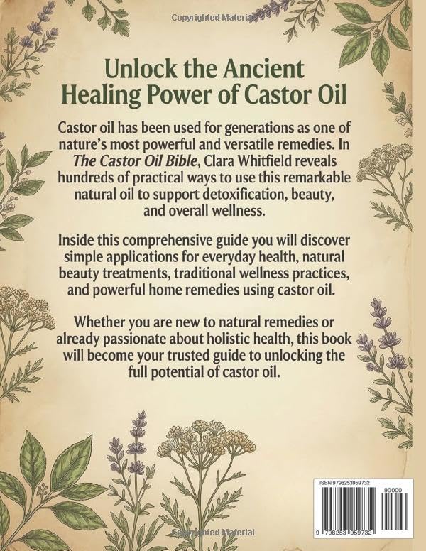 The Castor Oil Bible: One Natural Remedy, Hundreds of Proven Applications — A Complete Step-by-Step Guide to Detox, Wellness, Beauty, and Full-Body Renewal Rooted in Ancient Wisdom