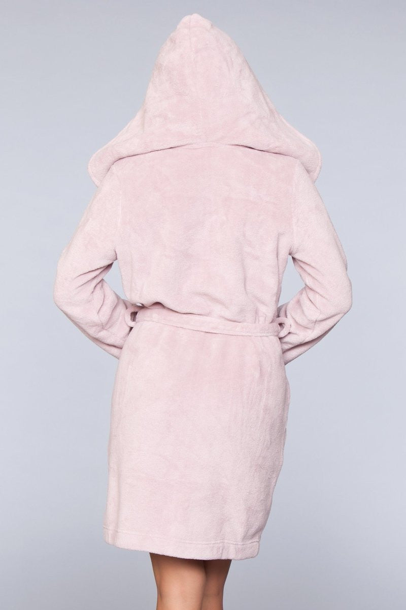 1817 Janet Plush Fleece Color Block Robe