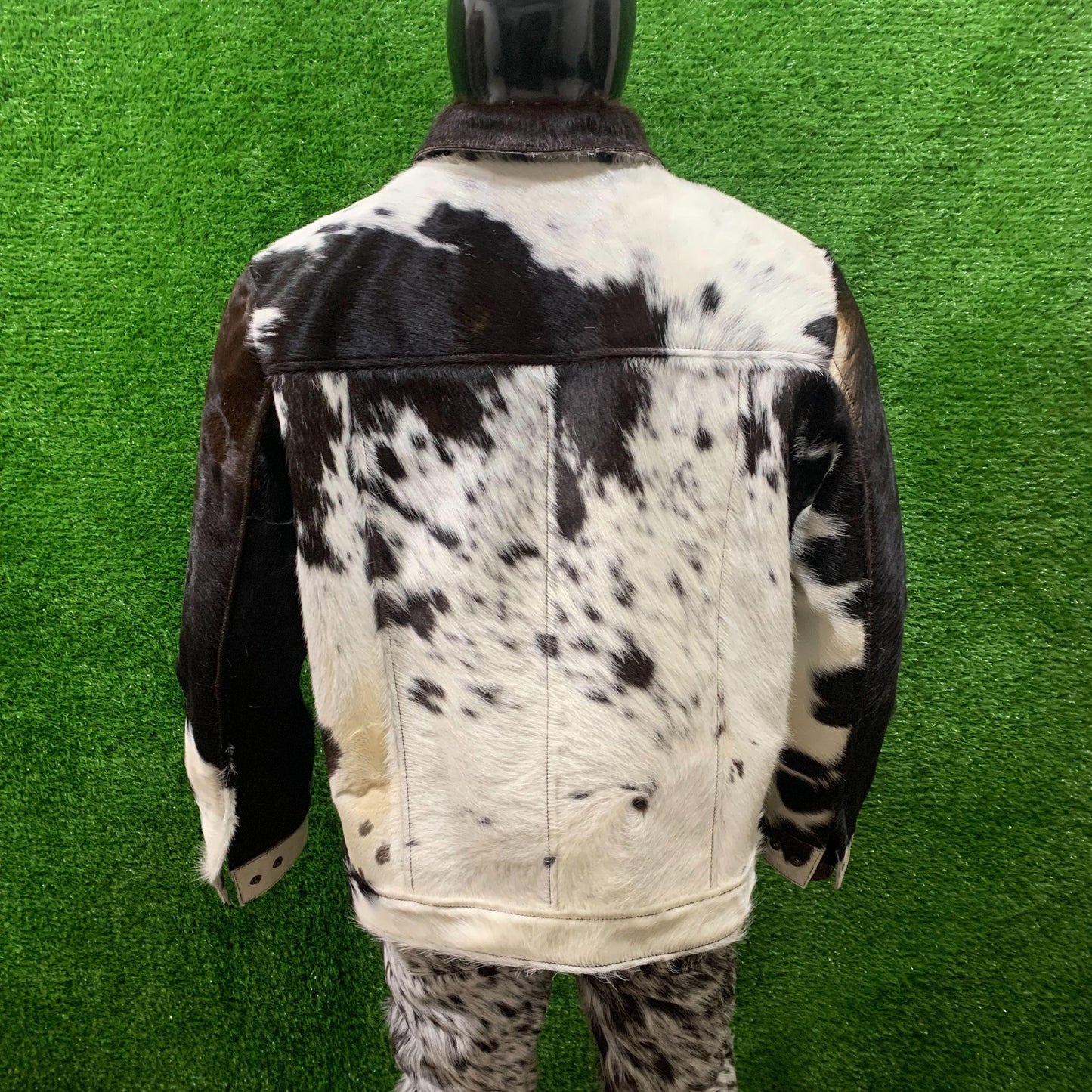 Men's Hair-On Cow Print Jacket
