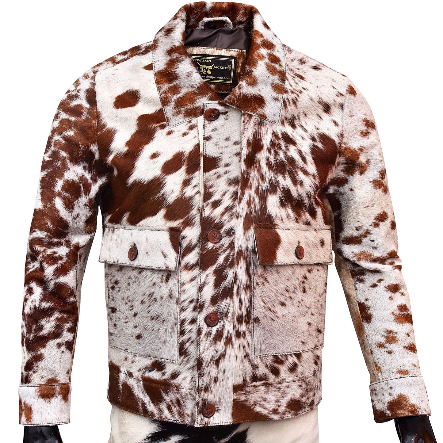 Men's Cowhide Fur Jacket – Real Hair-On Pony Skin Leather Coat