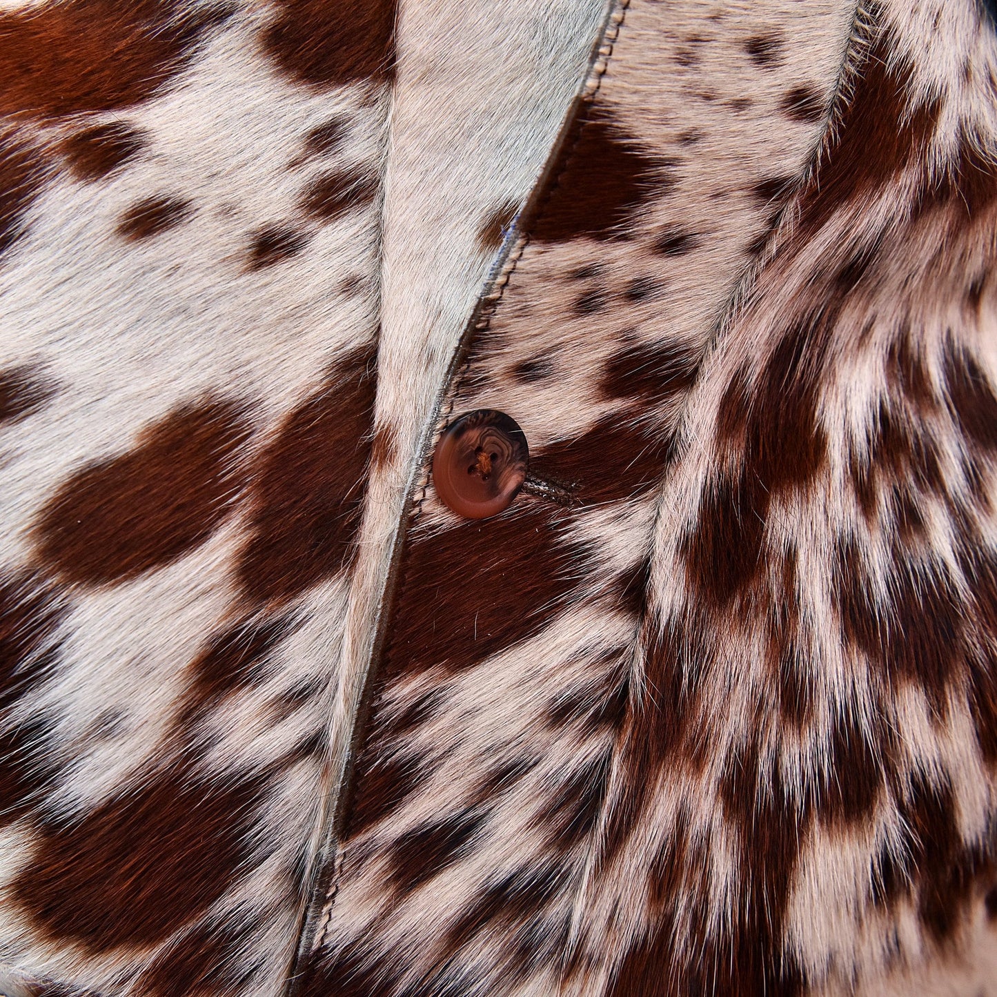 Men's Cowhide Fur Jacket – Real Hair-On Pony Skin Leather Coat