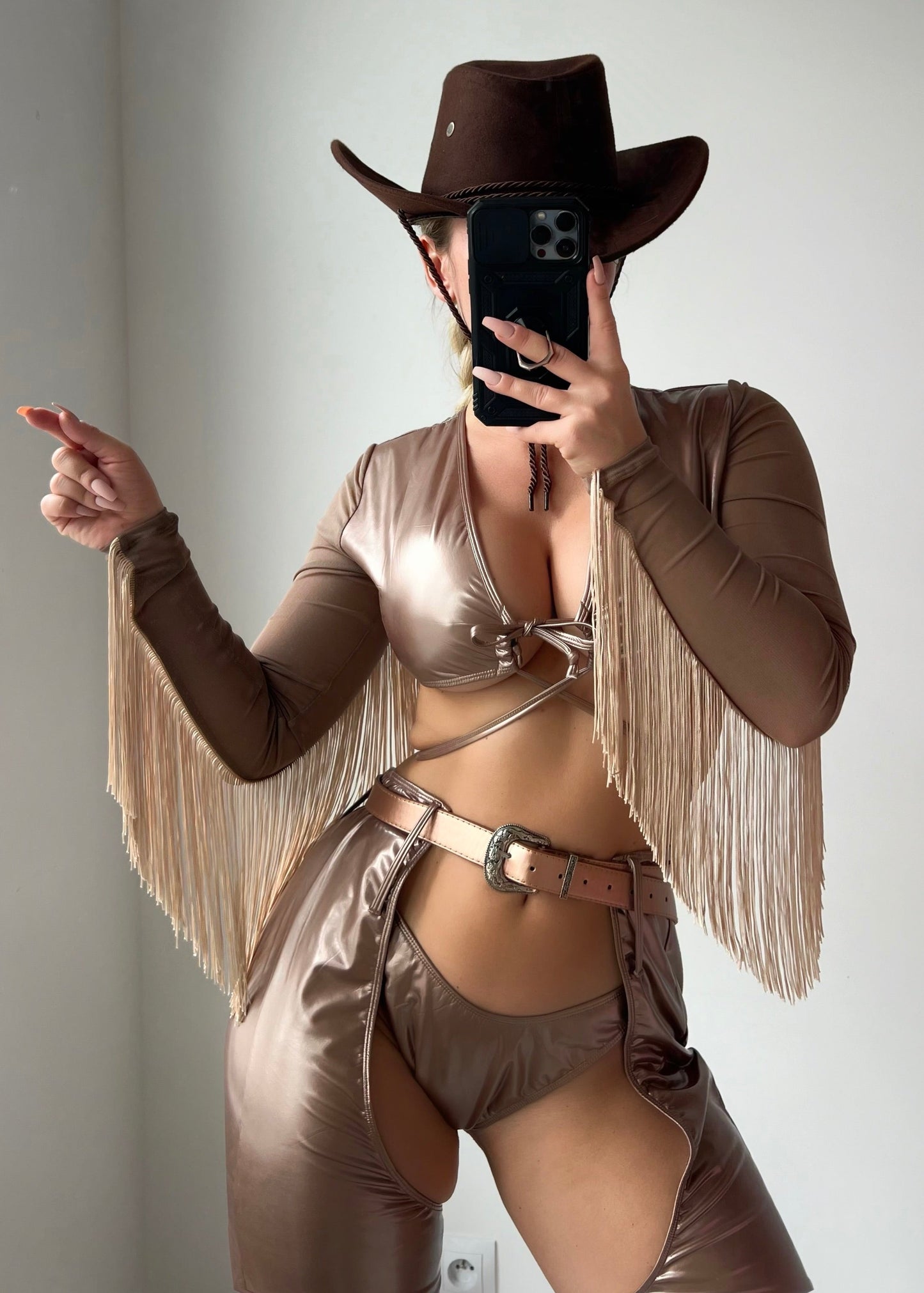 HIGH ROAD COWGIRL HALLOWEEN BROWN HAT