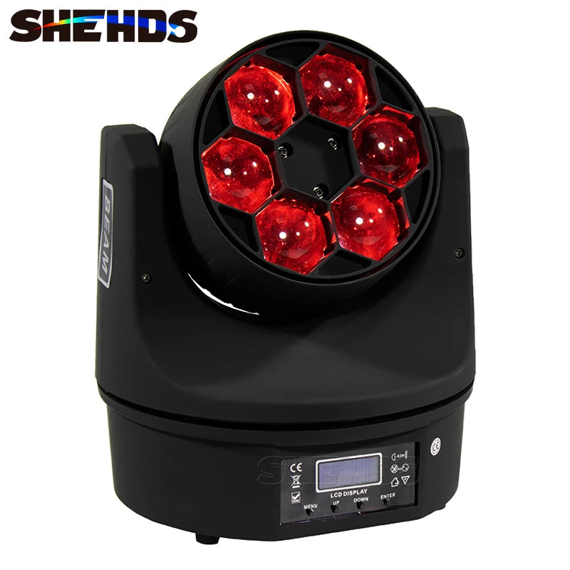 SHEHDS New Upgrade LED Beam+Wash 19x15W / 6x15W RGBW Zoom Lighting DXM for DJ Disco Bar Party Christmas Lights Equipment