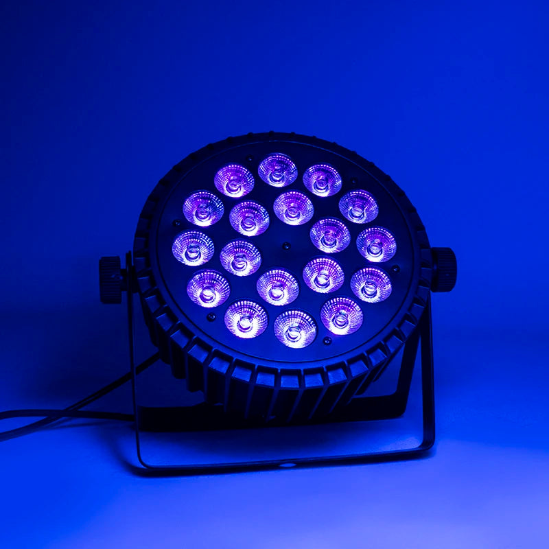 SHEHDS LED Aluminum Waterpoor18x18 And 18x12 Par Lighting RGBWA+UV DMX 6/10 Channles For DJ Disco Stage Light