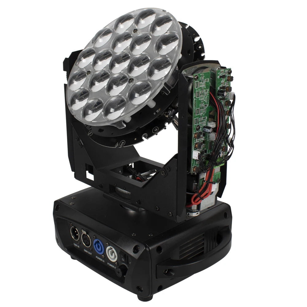 SHEHDS New Upgrade LED Beam+Wash 19x15W / 6x15W RGBW Zoom Lighting DXM for DJ Disco Bar Party Christmas Lights Equipment
