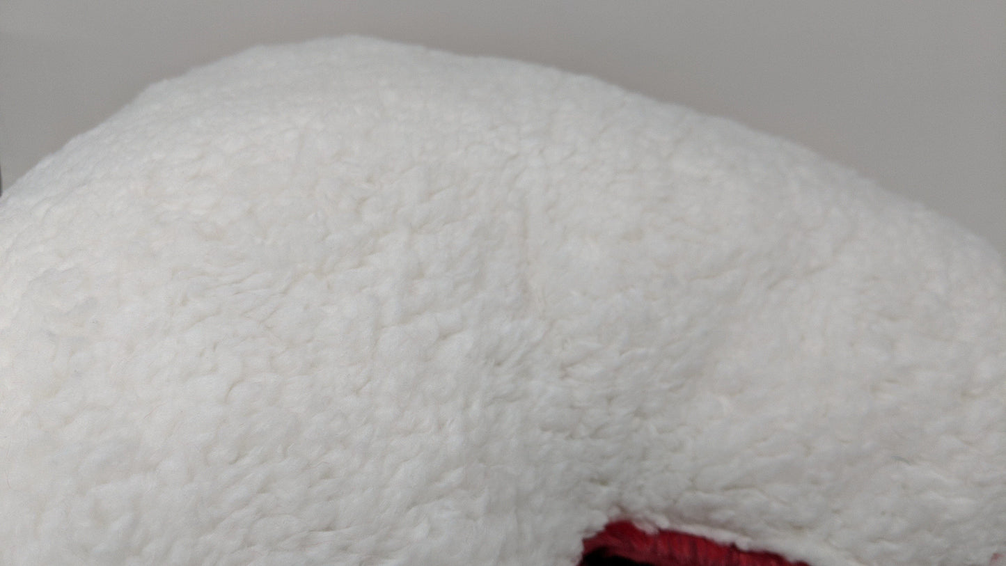 DaDa Bedding Luxury Romantic Valentine Heart Shaped Red Throw Pillow - 16” x 14”