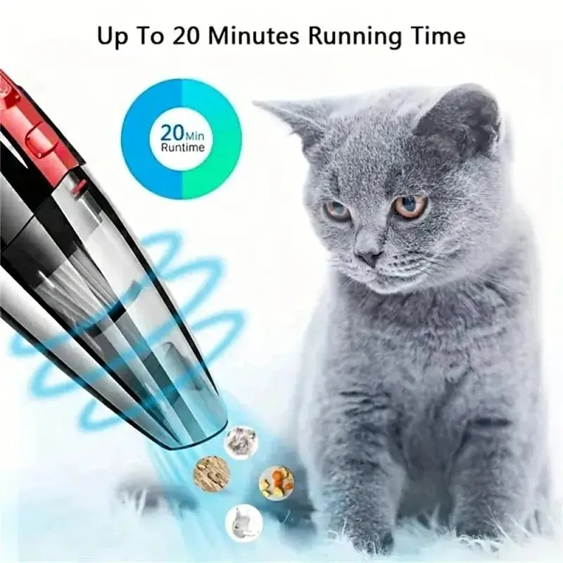 Portable Car Wireless Vacuum Cleaner - Powerful Suction - Rechargeable