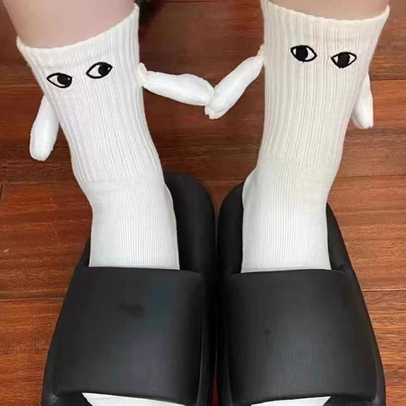 Funny Couple Magnetic Holding Hands Socks
