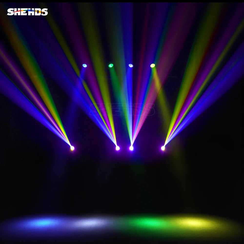 SHEHDS Flight Case With New Upgrade Super 230W 7R Beam Moving Head Lighting For DJ Disco Wedding Christmas Lights Audience