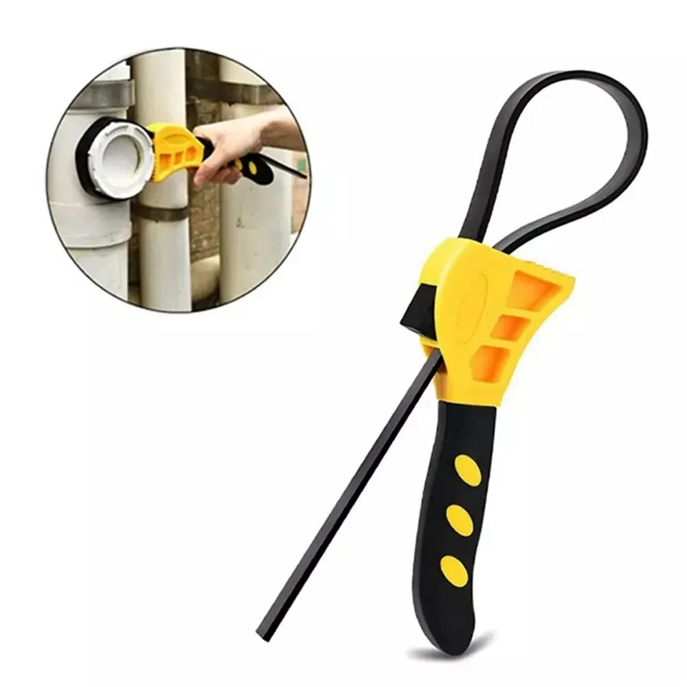 6-inch Adjustable Belt Wrench - Multi-function Bottle Opener