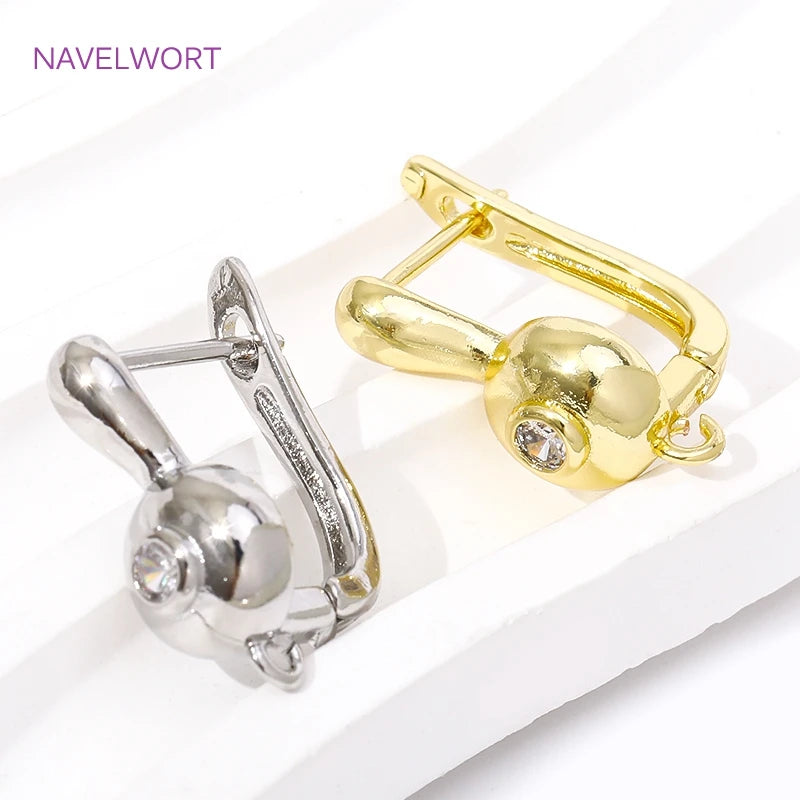 Premium 18K Gold Plated Earring Hooks - Professional DIY Jewelry Making Supplies