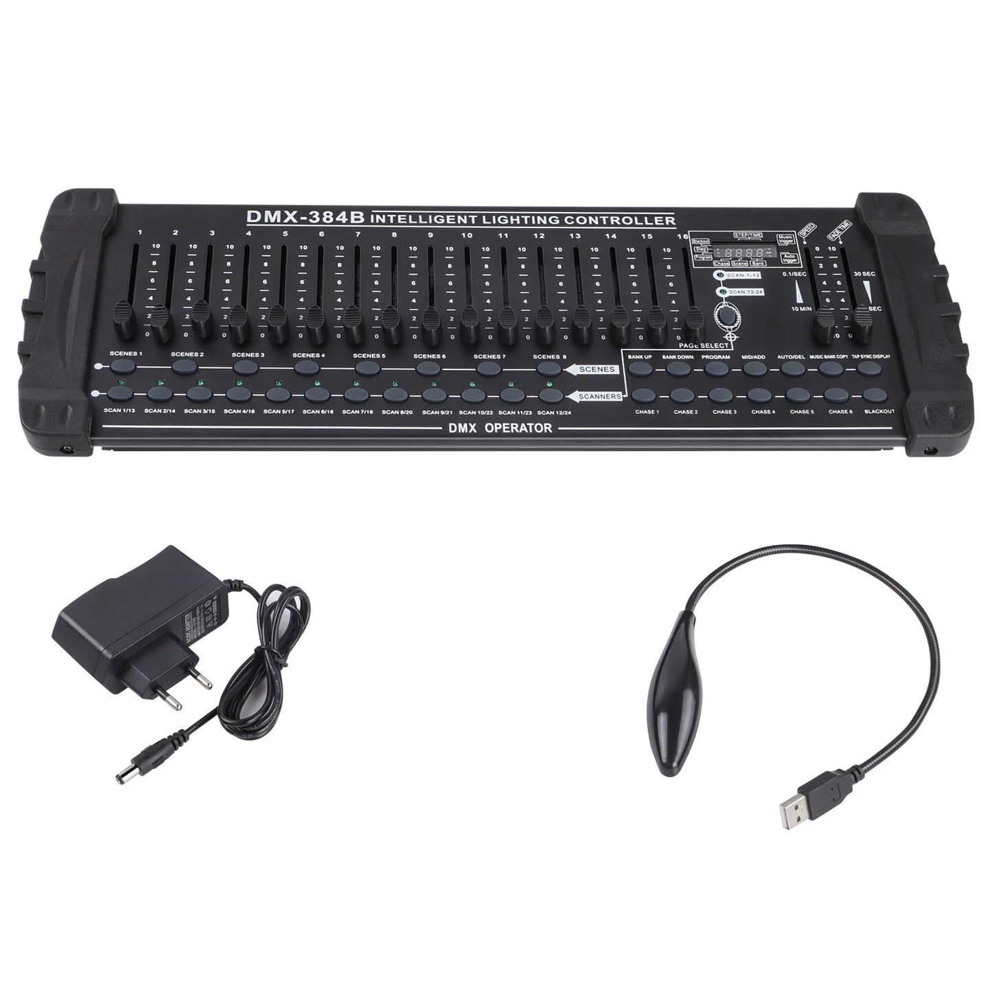 Yiflamefly 384 Channel Console Stage Lighting Program Editing DMX512 Controller For Professional Stage Equipment DJ Live Concert
