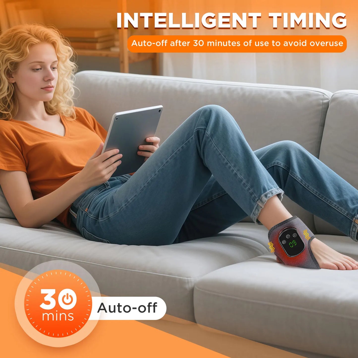Wireless Heated Leg Massager Set (2-Pack) - Advanced Circulation Therapy