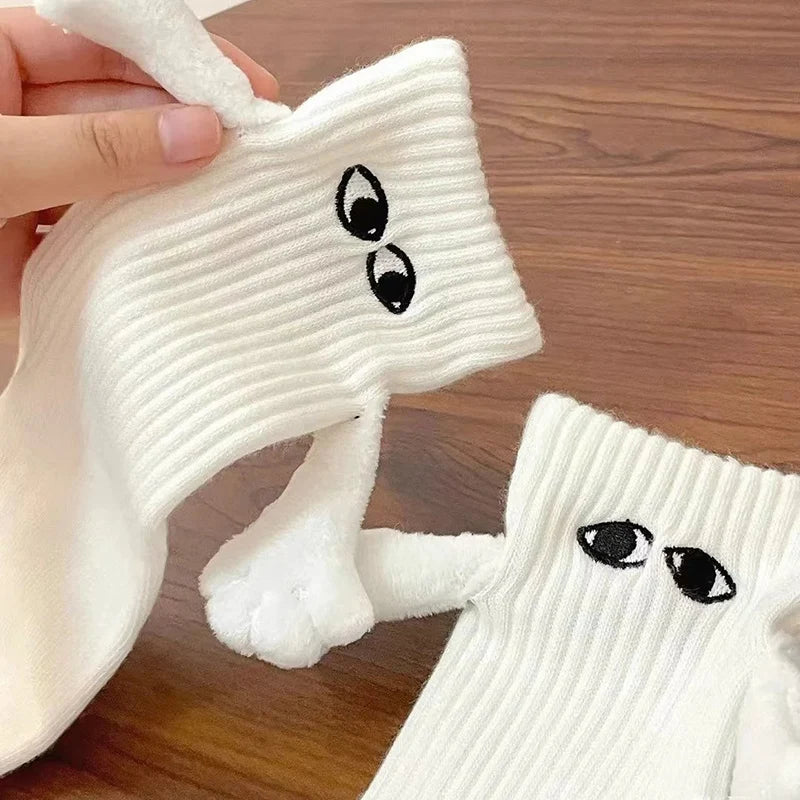 Funny Couple Magnetic Holding Hands Socks