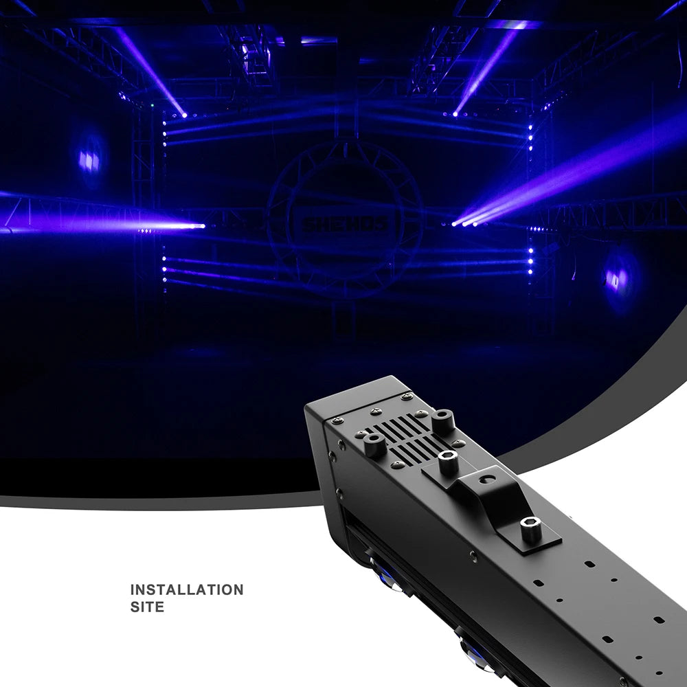 2/4pcs 8x12W RGBW LED Strip Beam Moving Head Light for DJ Disco Party Wedding KTV Bar DMX512 Control SHEHDS Stage Lighting