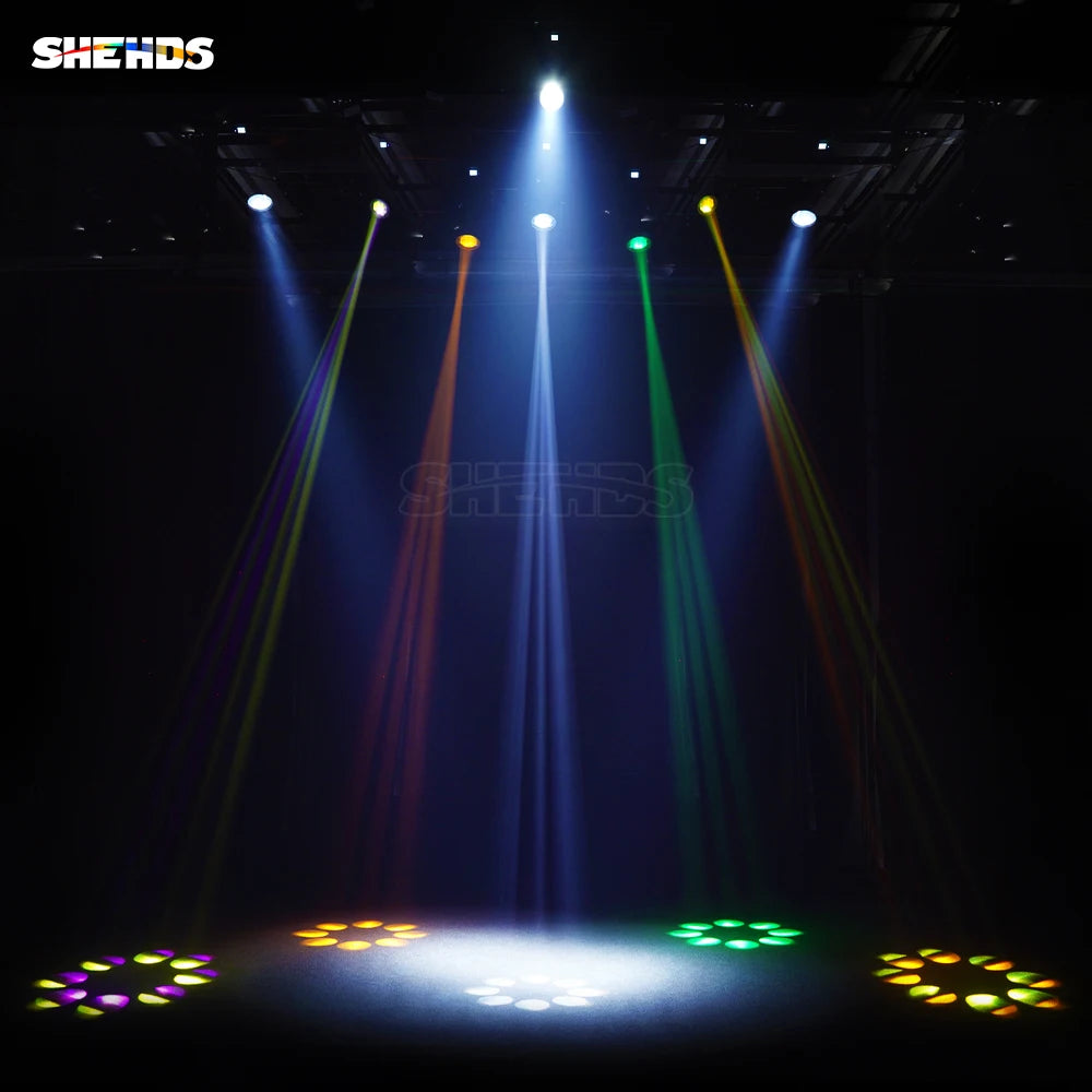 SHEHDS Flight Case With New Upgrade Super 230W 7R Beam Moving Head Lighting For DJ Disco Wedding Christmas Lights Audience