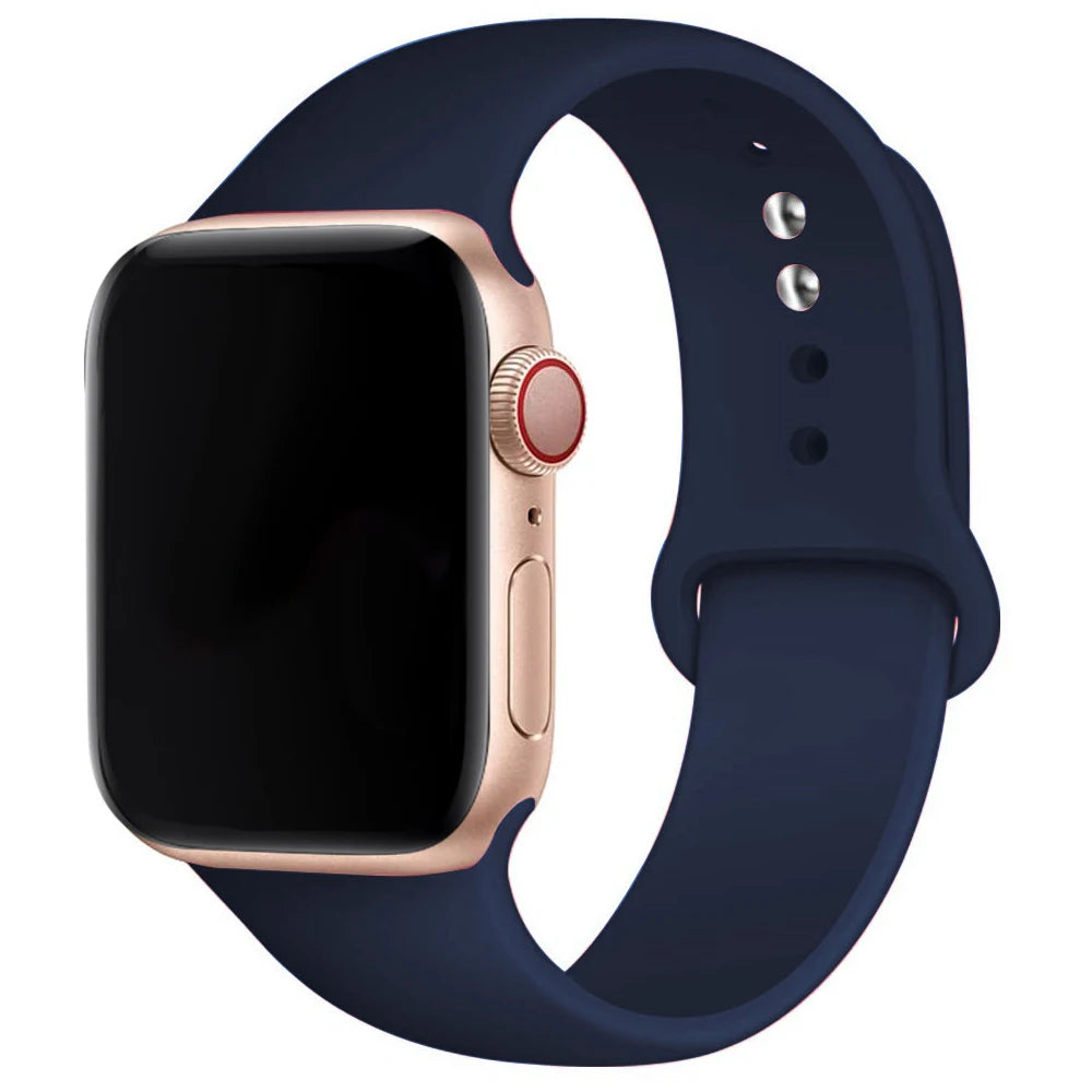 Premium Silicone Apple Watch Band - Sport Strap for All Series (38-49mm)