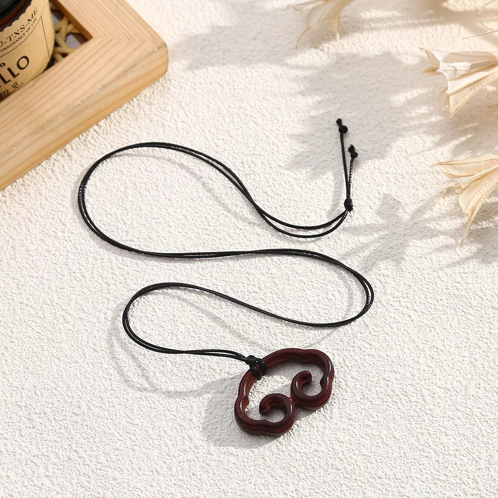 LATS Wooden Water Bottle Pendant Necklace for Women Fashion Sweater Chain Fashion Jewelry Gift Accessories Wholesale