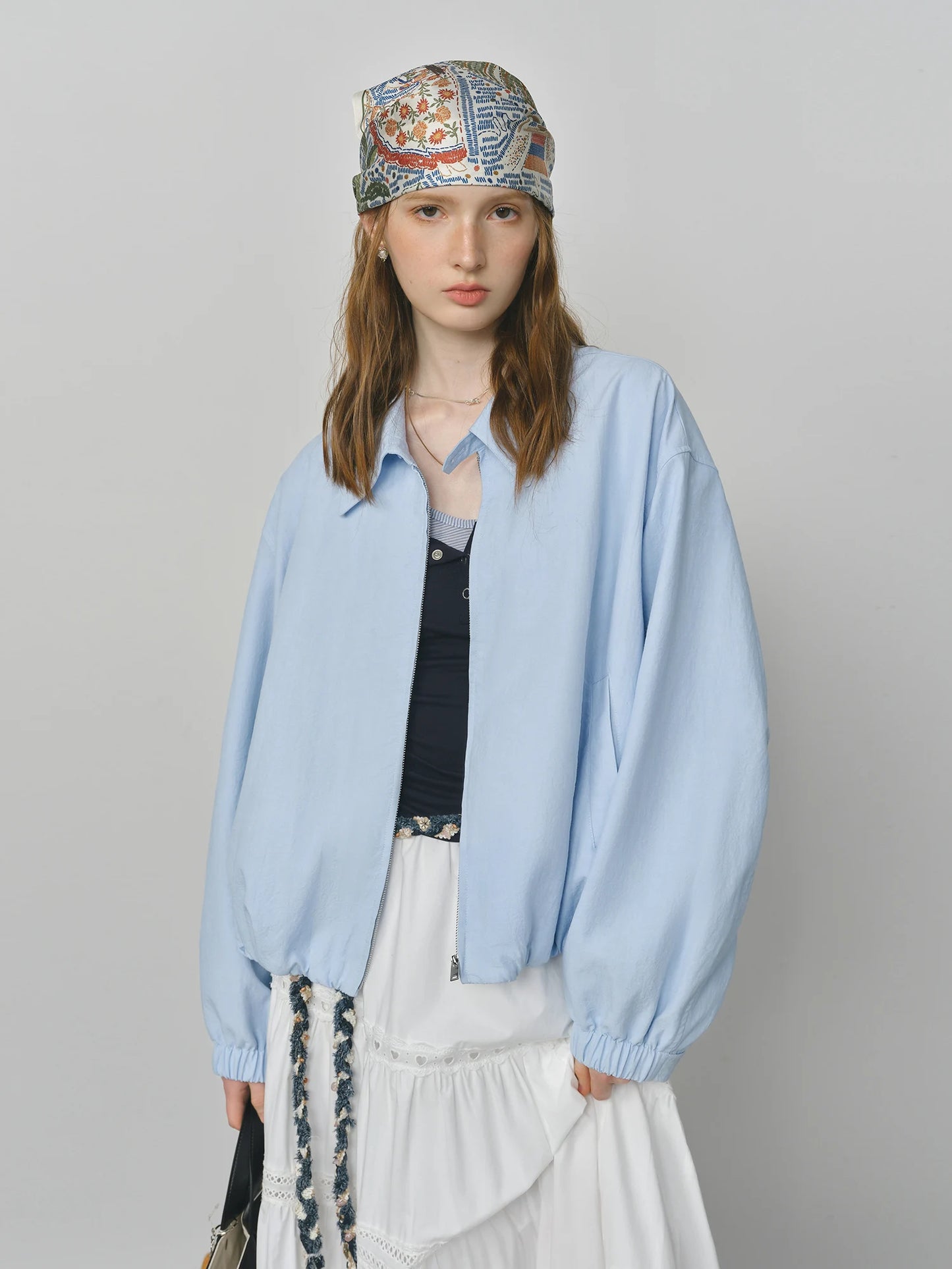 FSLE 2025 New French Barn-Style Raw Glamour Short Jacket Women's Spring Autumn New Arrival Loose Fit Oversize Workwear Coat