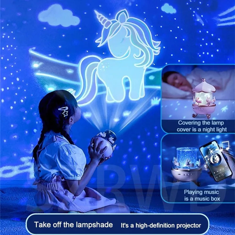 Films & Soothing Sounds Projector Night Lights For Kids