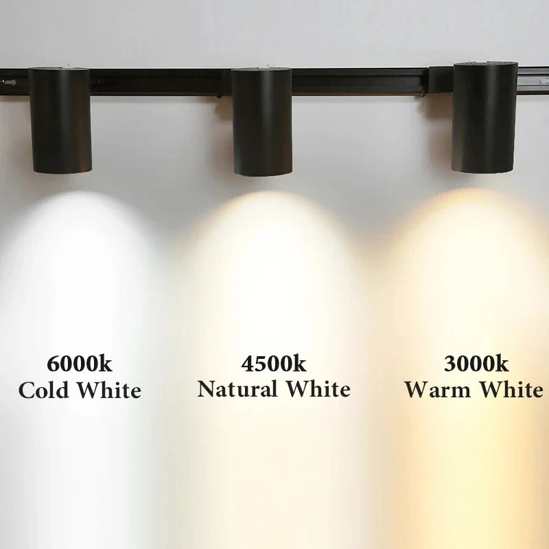 LED Track Light 220V Ceiling Spot Led 12/20/30/40W Ceiling Lamp for Living Room Kitchen Line Lighting Rail Systems Spotlight Set