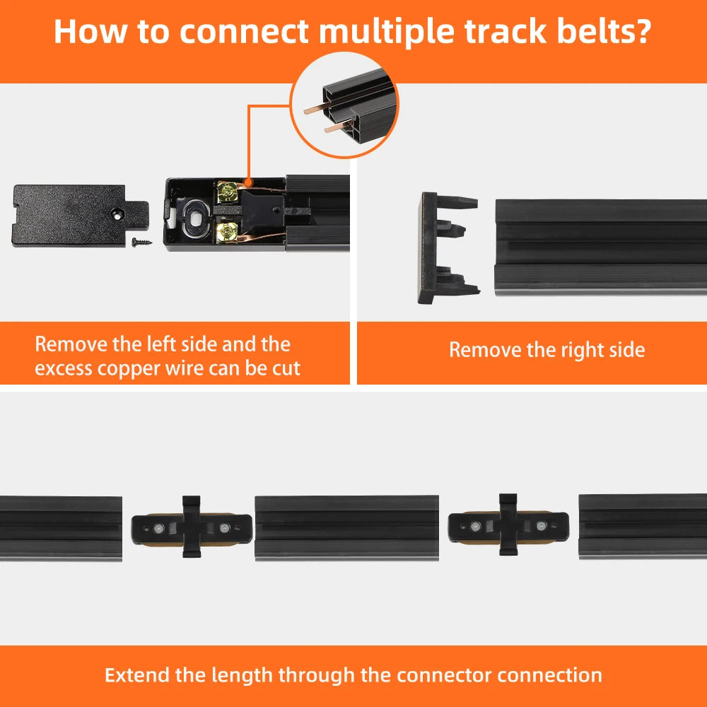 LED Track Light 220V Ceiling Spot Led 12/20/30/40W Ceiling Lamp for Living Room Kitchen Line Lighting Rail Systems Spotlight Set