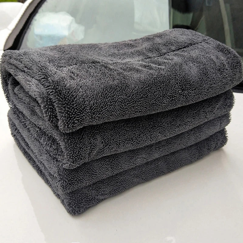 1200GSM/600GSM Microfiber Car Cleaning Towel - Double-Sided Super Absorbent