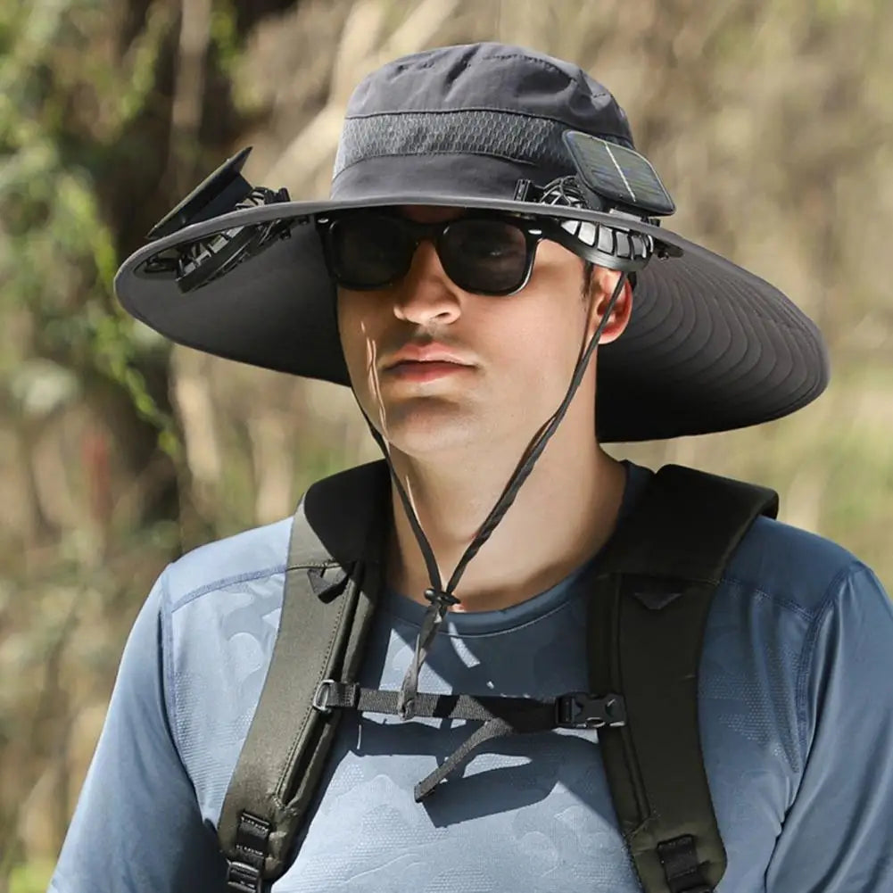 UPF 50+ Solar Fan Sun Hat