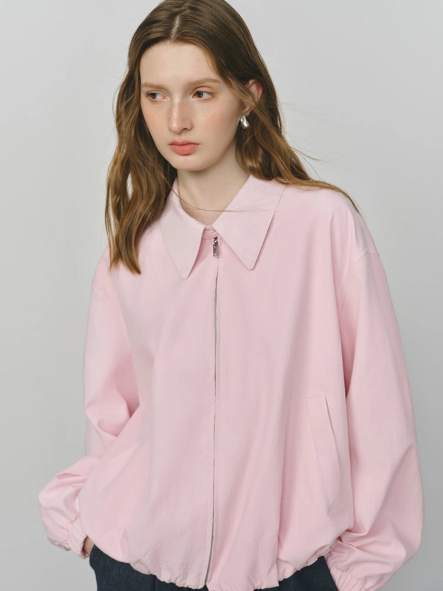 FSLE 2025 New French Barn-Style Raw Glamour Short Jacket Women's Spring Autumn New Arrival Loose Fit Oversize Workwear Coat