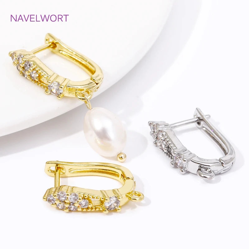 Premium 18K Gold Plated Earring Hooks - Professional DIY Jewelry Making Supplies