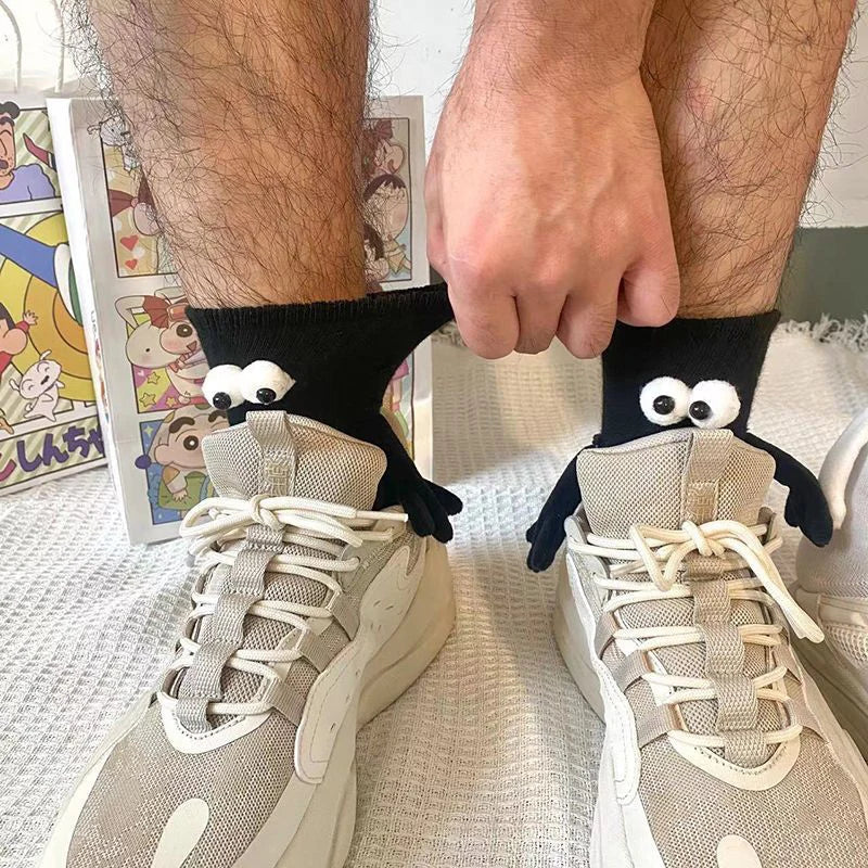 Funny Couple Magnetic Holding Hands Socks