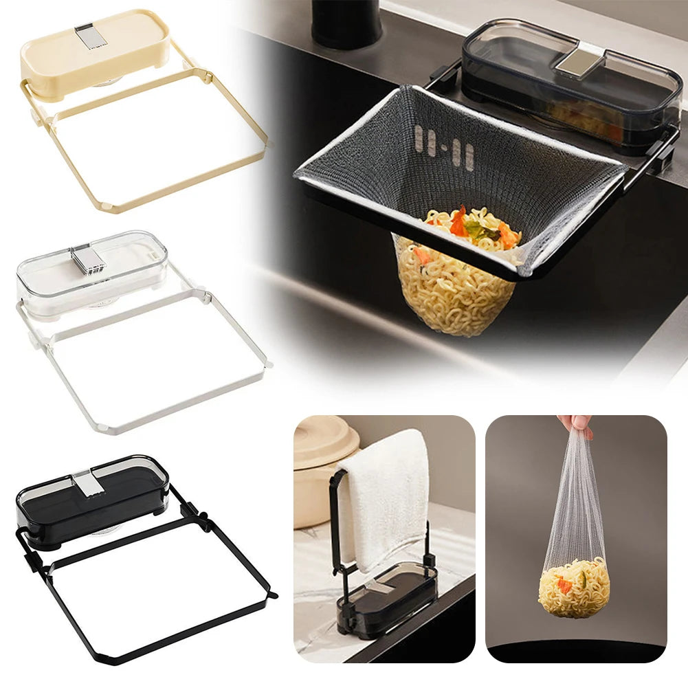 Mounted Kitchen Drain Filter With Collapsible Basket
