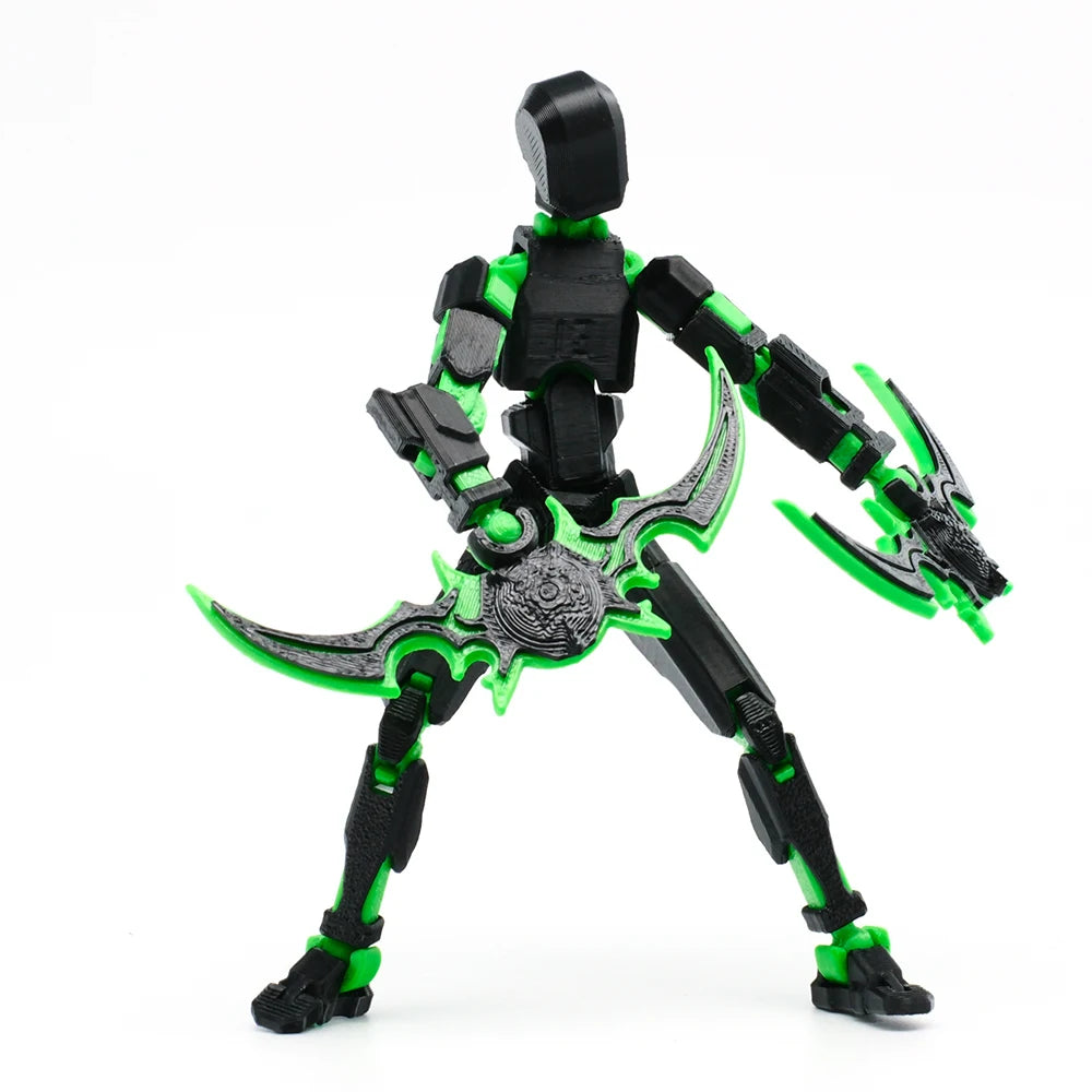 3D Printed Mannequin Dummy 13 Angel Demon Series Action Figures Toys Multi-Jointed Movable Shapeshift Robot Parent-child Games
