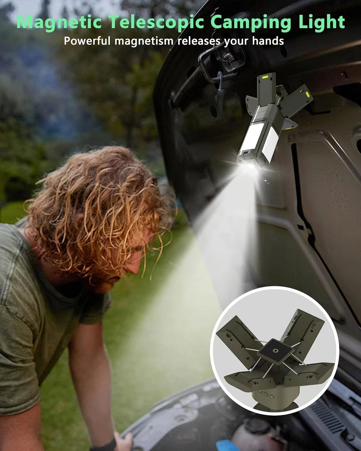 Telescopic Camping Light Rechargeable