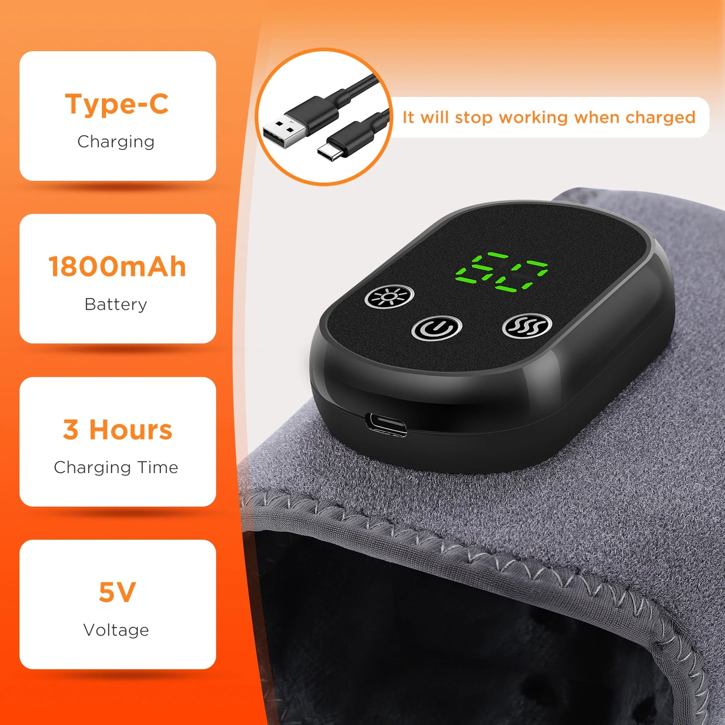 Wireless Heated Leg Massager Set (2-Pack) - Advanced Circulation Therapy
