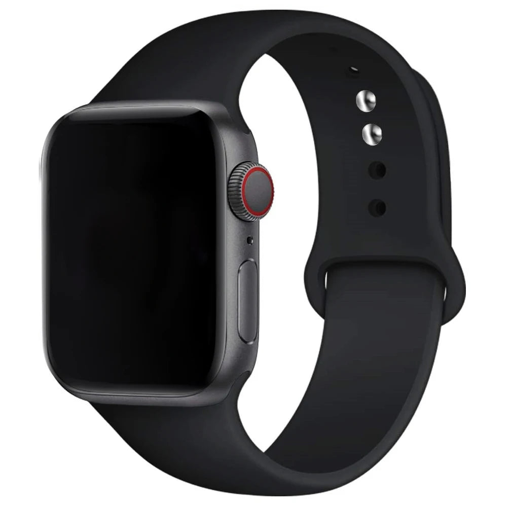 Premium Silicone Apple Watch Band - Sport Strap for All Series (38-49mm)