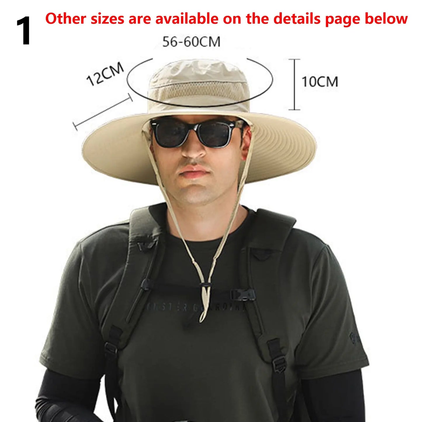 UPF 50+ Solar Fan Sun Hat