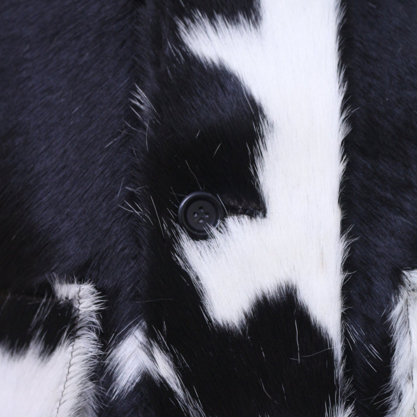 Men’s Statement Cow Print Jacket – Real Hair-On Cowhide