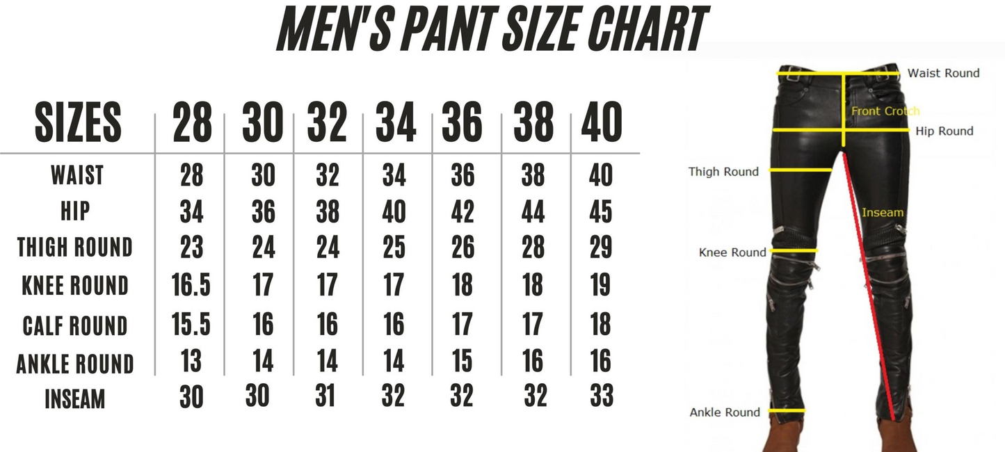 Men's Cowhide Hair on pant