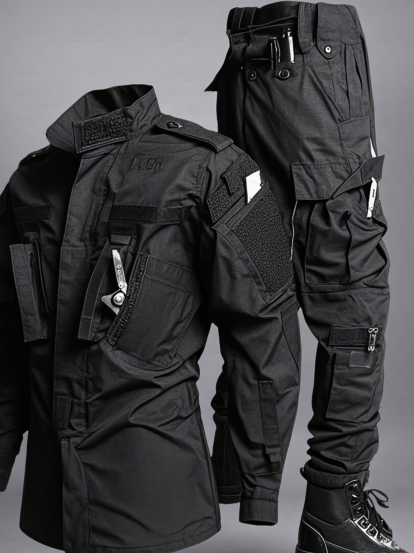 Men's Tactical Combat Jacket And Pant Set Ripstop Military Uniform Outdoor Hunting Paintball Airsoft Casual Clothes, Mechanic, Technician, And Construction Worker Suits, Outdoor Work Pants, Work Uniforms, Military Outfit for
