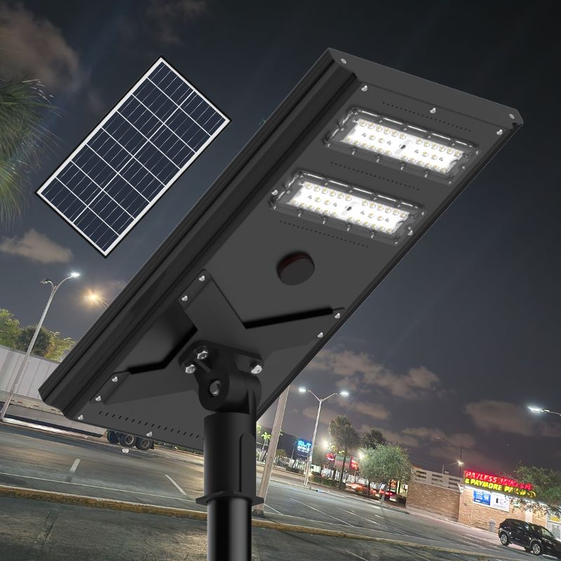 Commerical Solar Power LED Parking Lot Light - 2 Years Warranty