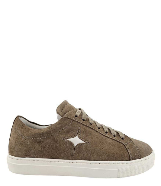 Beige Suede Sirius Star Womens Sneaker