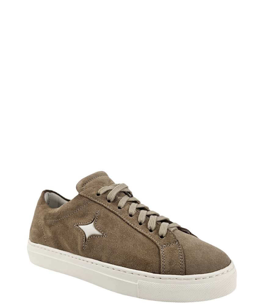 Beige Suede Sirius Star Womens Sneaker