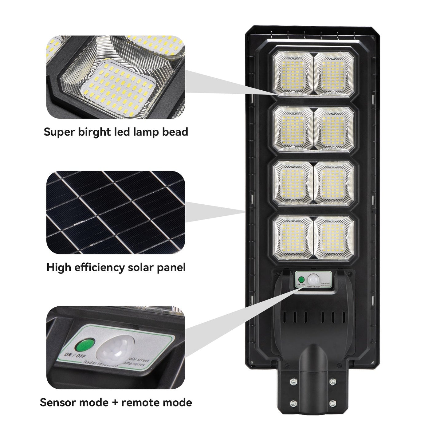 4 Pack Solar Parking lot lights (bracket included)