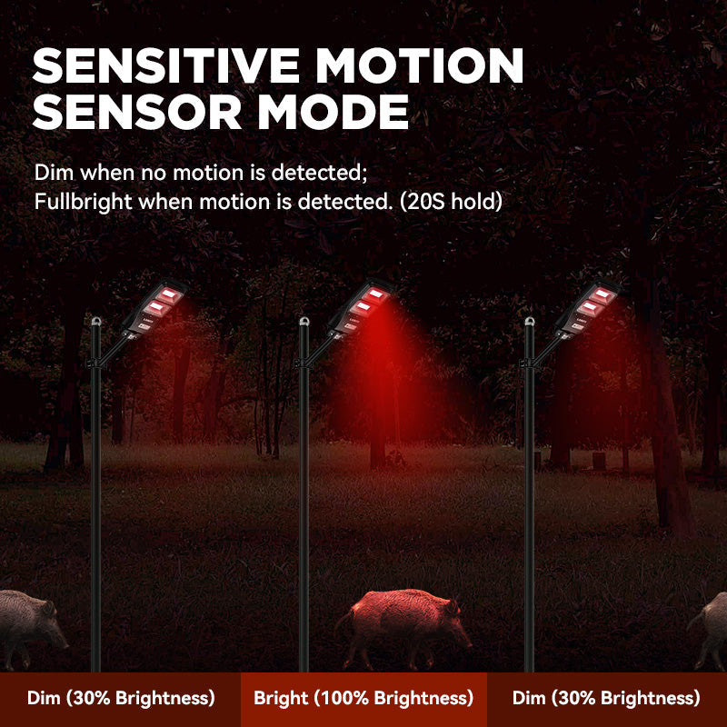 Solar Red Light for Hunting Hogs Deers,Fish light