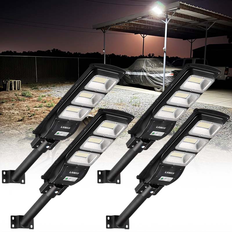 4 Pack Solar Parking lot lights (bracket included)