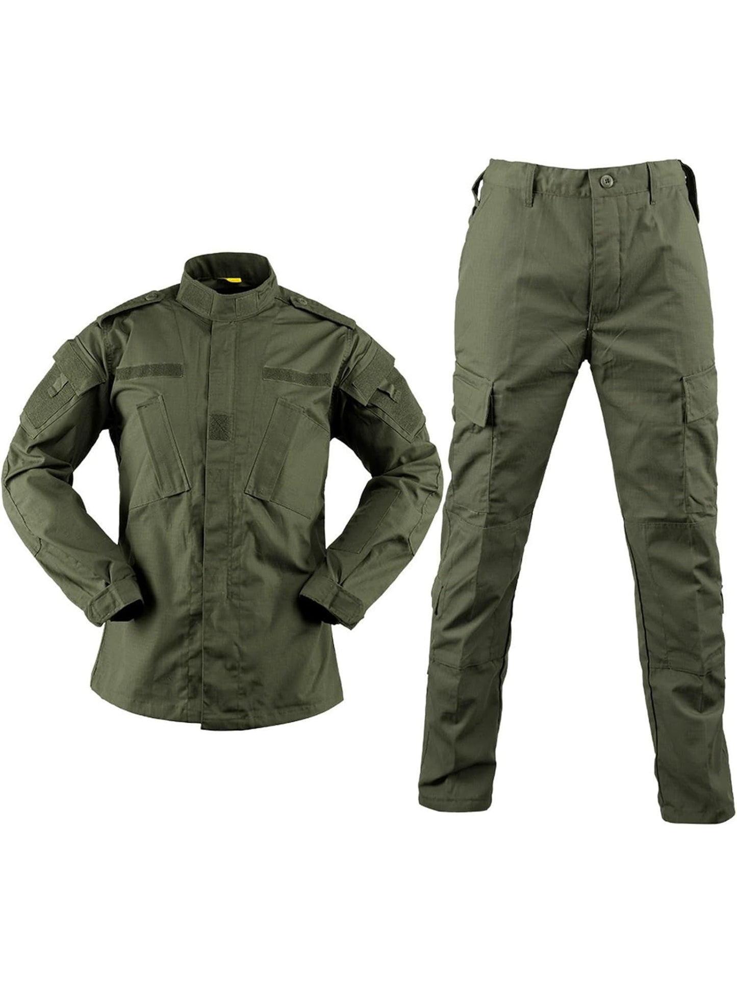 Men's Tactical Combat Jacket And Pant Set Ripstop Military Uniform Outdoor Hunting Paintball Airsoft Casual Clothes, Mechanic, Technician, And Construction Worker Suits, Outdoor Work Pants, Work Uniforms, Military Outfit for