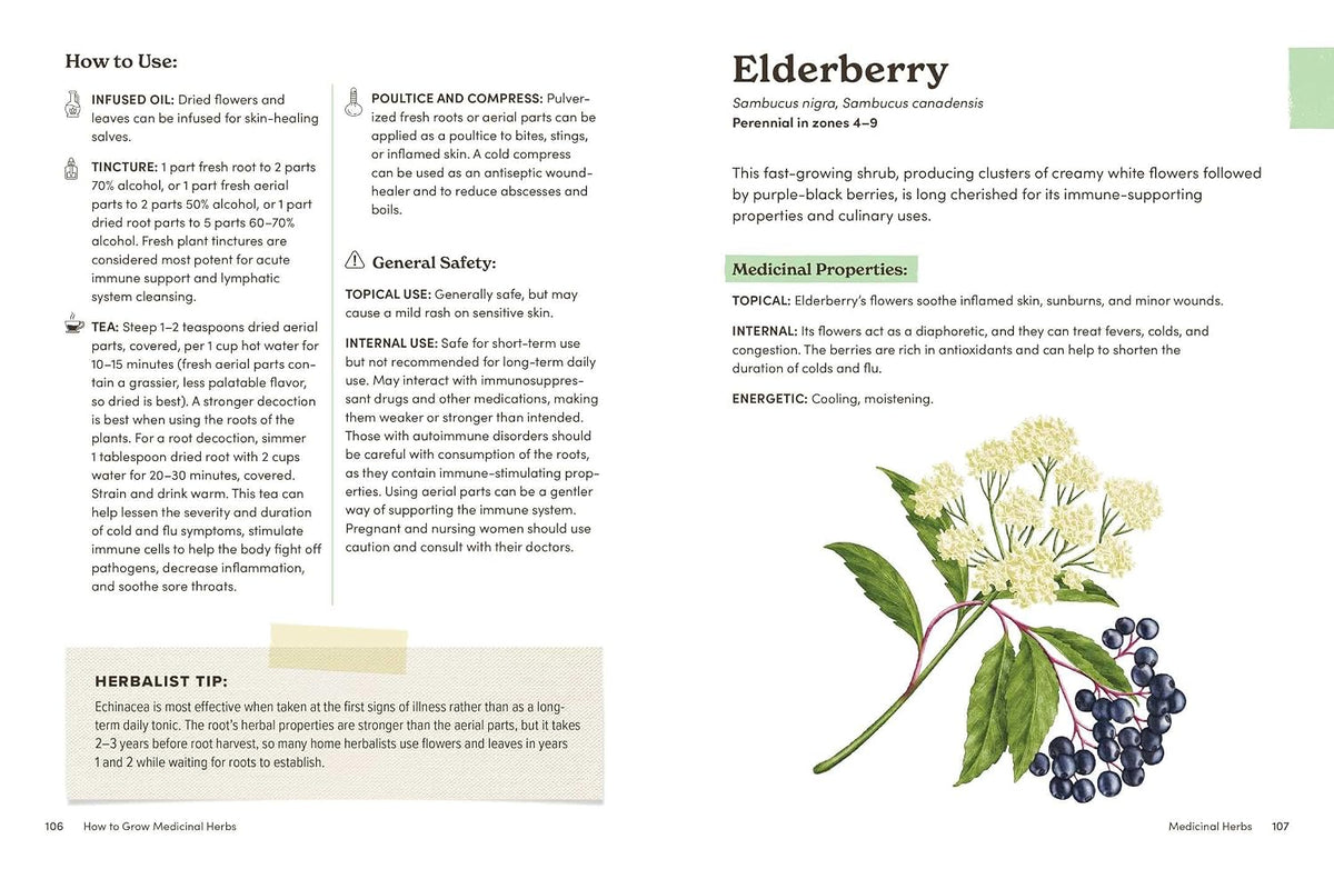 How to Grow Medicinal Herbs: An Illustrated Beginner's Guide to Growing, Harvesting, and Making Herbal Remedies at Home